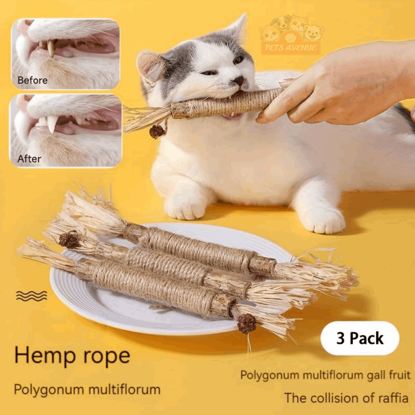 All-Natural Catnip Teething Toy for Cats