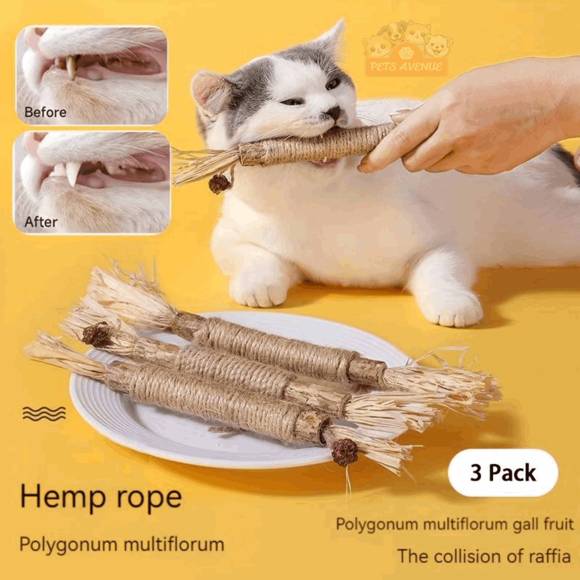 All-Natural Catnip Teething Toy for Cats