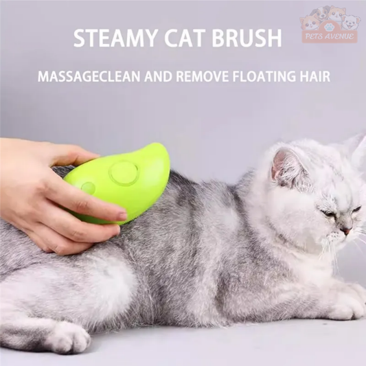 Pet Steamy Soft Brush – Removes Tangles & Loose Hair Easily 🐕🐈