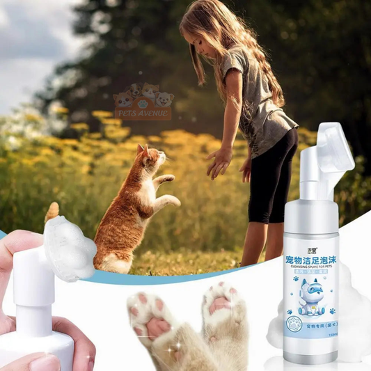 No-Rinse Pet Foaming Cleanser with Brush – 150ml 🧴🐾