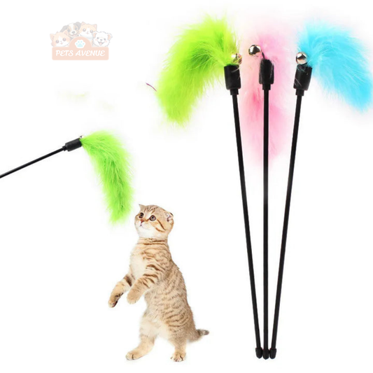 Cat Colourful Playing Stick – Interactive Teaser Toy for Endless Fun 🎉🐾