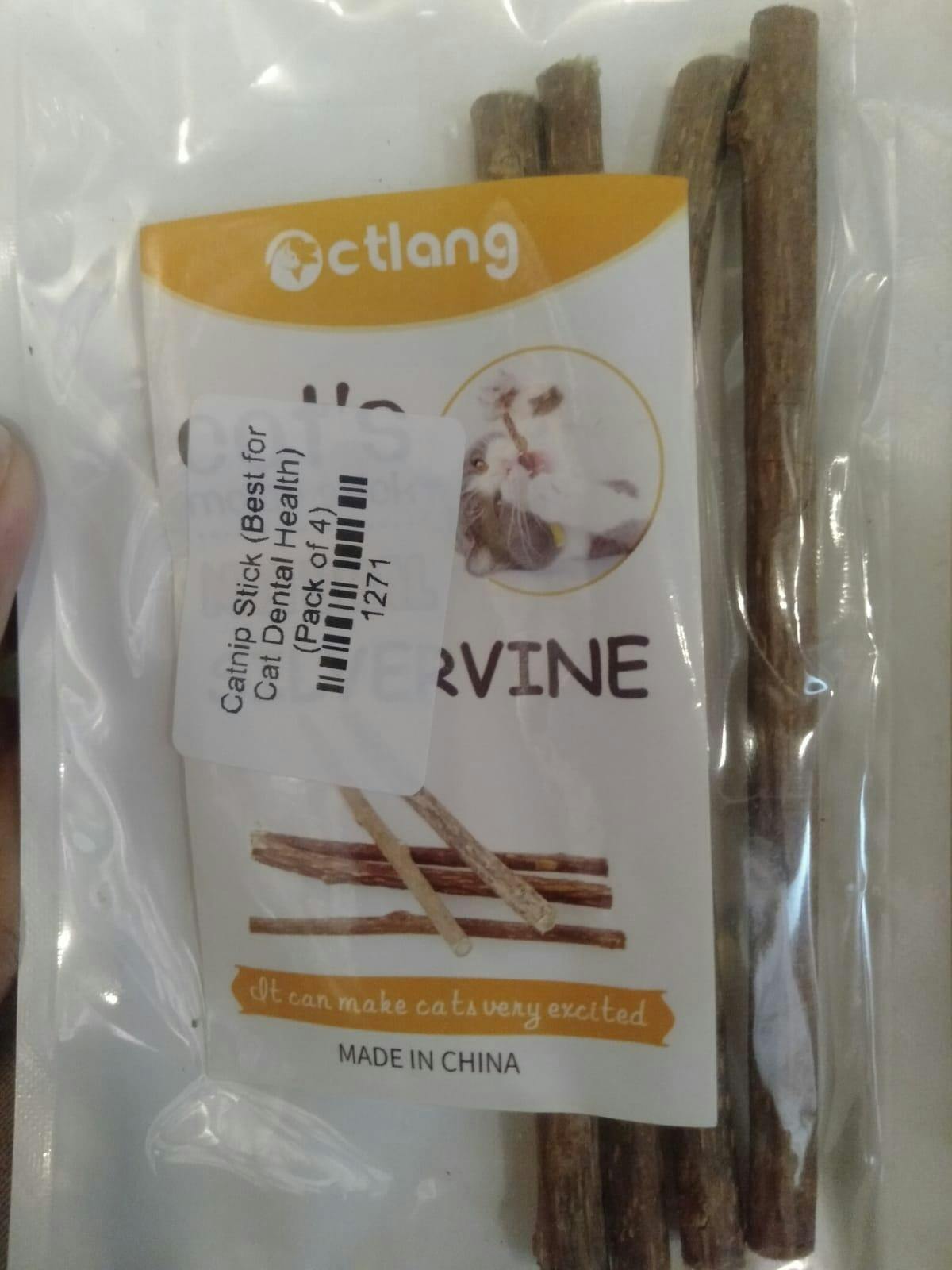 Catnip Stick (Best for Cat Dental Health) (Pack of 4) 🐱