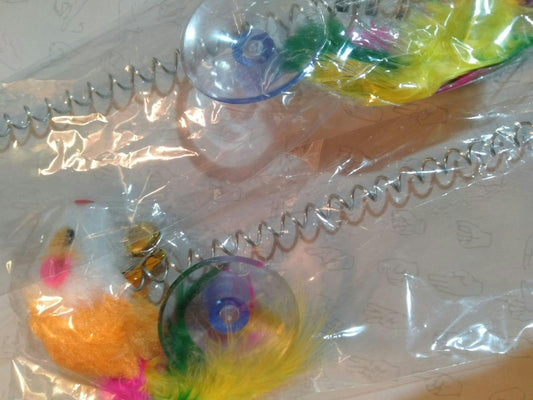 Cat Suction Spring Toy (01 Piece) 🎾
