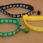 Cute Cat Printed Paws Collar with Bell – Adjustable for Cats 🐾