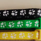 Cute Cat Printed Paws Collar with Bell – Adjustable for Cats 🐾