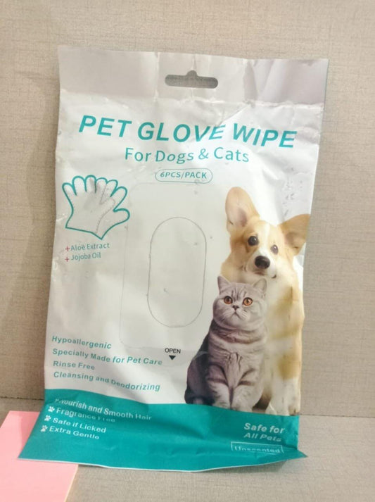 No-Rinse Spa Cleaning Gloves for Pets