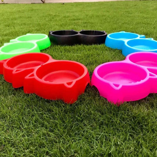 Cat Shape Double Bowl