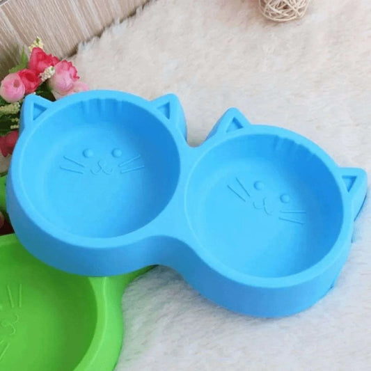 Cat Shape Double Bowl