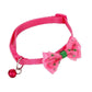 Cat Bow Collars with Bell Adjustable For Cats