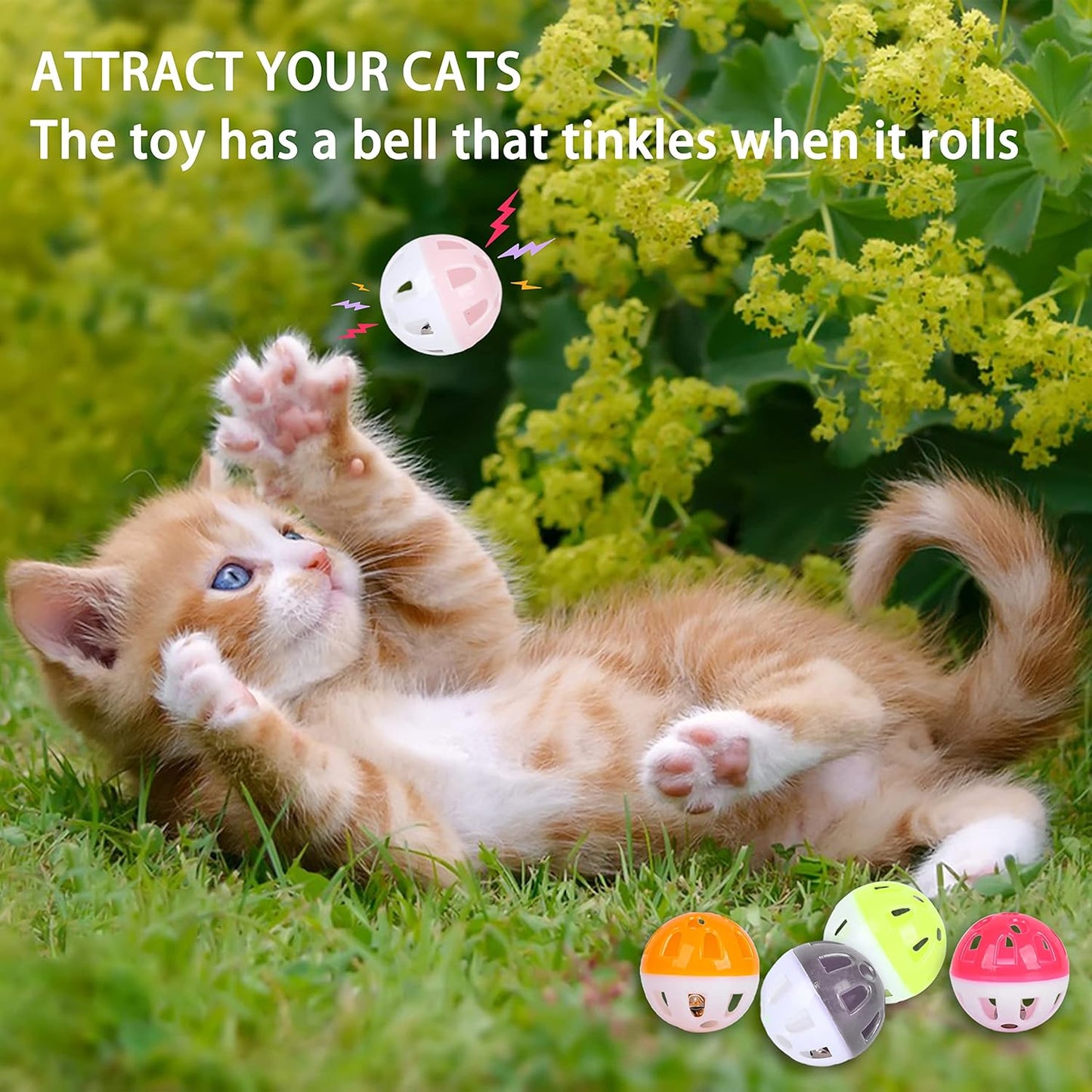 🎾 Cat Ball Jingle Toy – 1 Piece 🐾