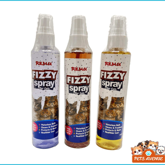 Remu Fizzy Spray 200ML – Cat Perfume & Waterless Bath Solution