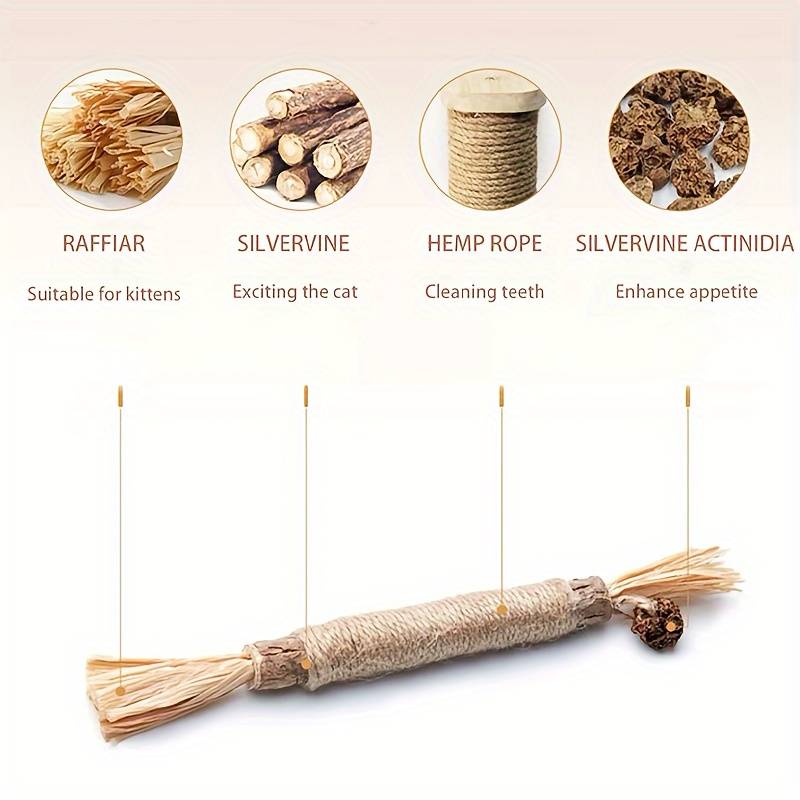 All-Natural Catnip Teething Toy for Cats 🌿🐾