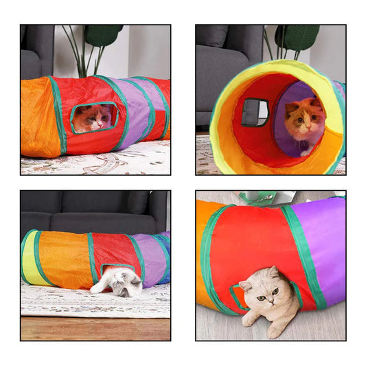 Cat Long Tunnel Toy with Ball for All Ages