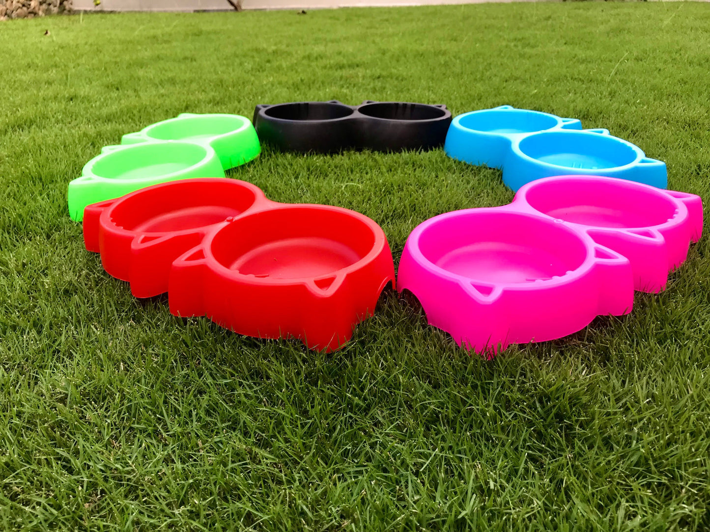 Cat Shape Double Bowl