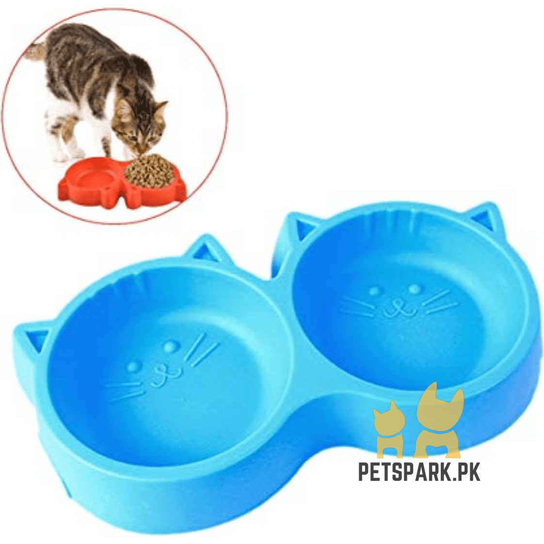Cat Shape Double Bowl
