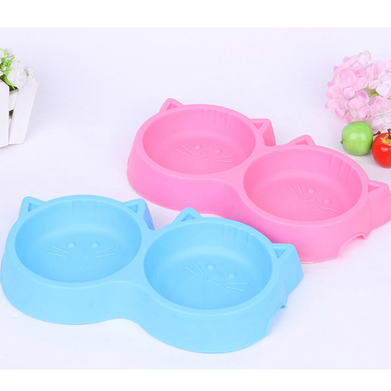 Cat Shape Double Bowl