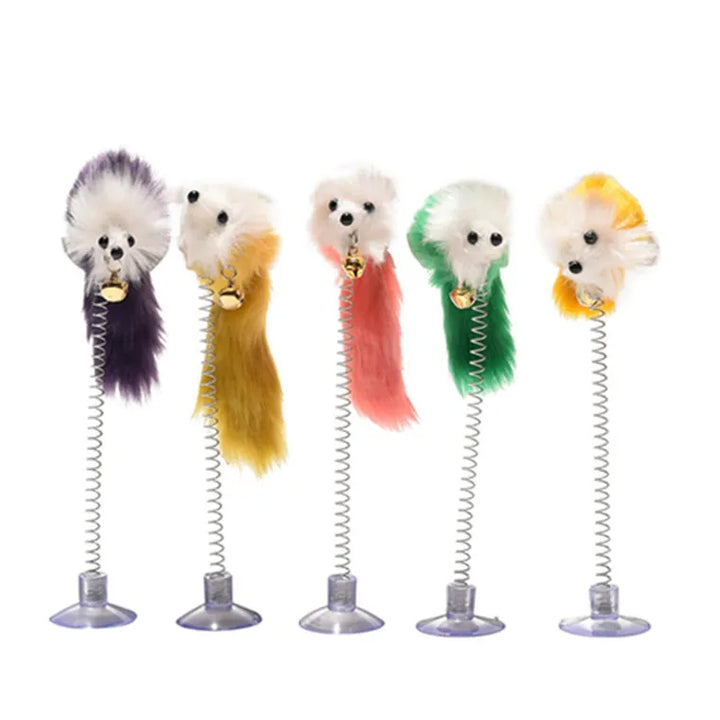 Cat Suction Spring Toy (01 Piece) 🎾