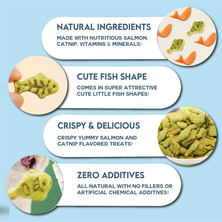 Cookey’s Cat Dental Treats with Catnip – 80g for Healthy Teeth & Fresh Breath 😺