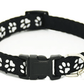 Cute Cat Printed Paws Collar with Bell – Adjustable for Cats 🐾