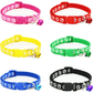 Cute Cat Printed Paws Collar with Bell – Adjustable for Cats 🐾