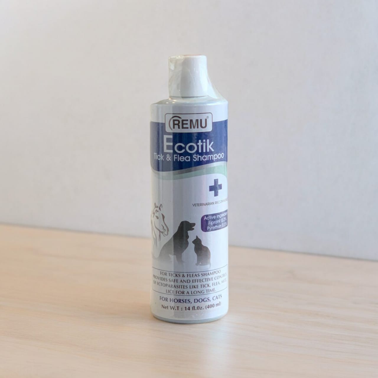 Remu Ecotik Medicated Shampoo for Cats & Dogs – Anti-Fungal & Anti-Bacterial Care