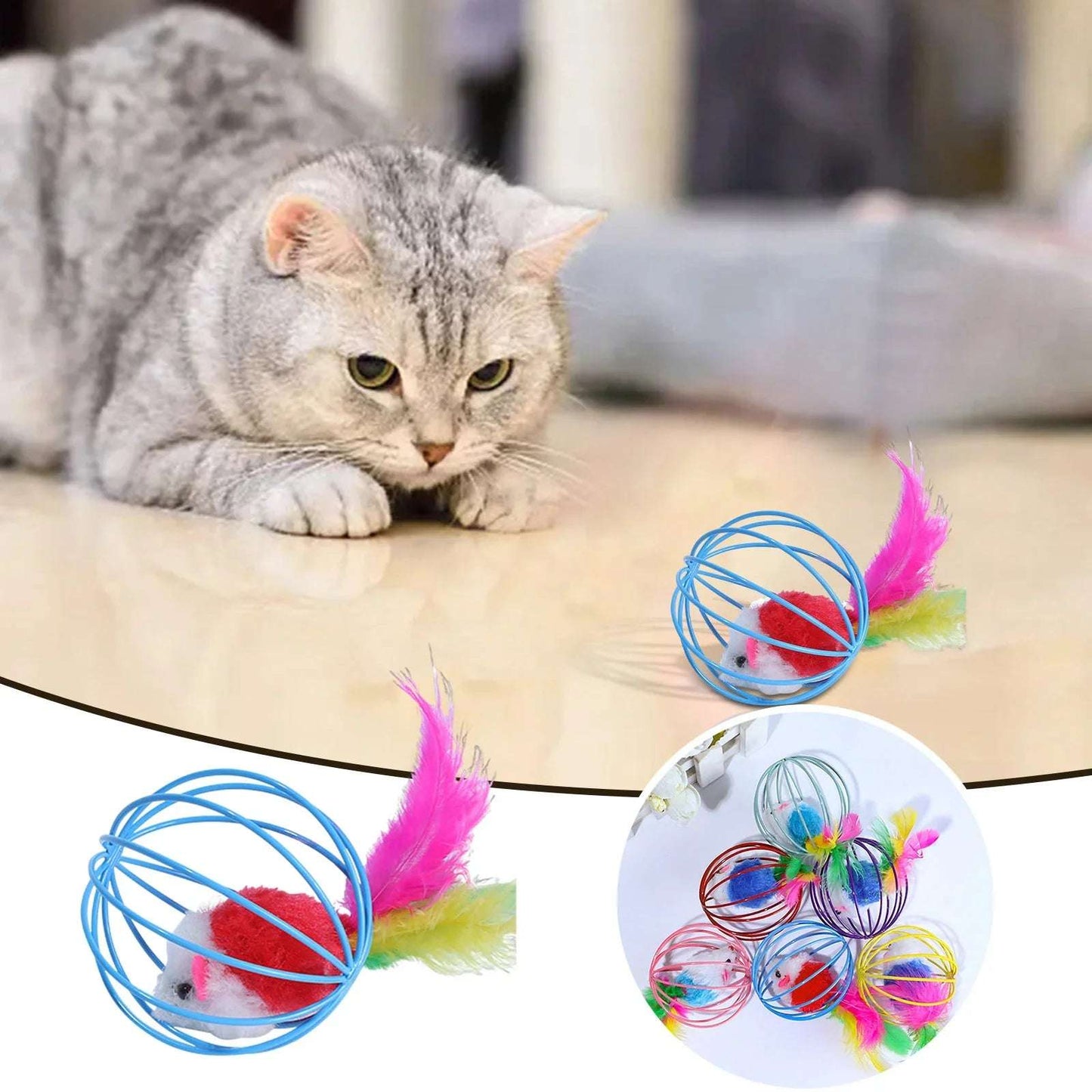 Cat Cage Puzzle Toy