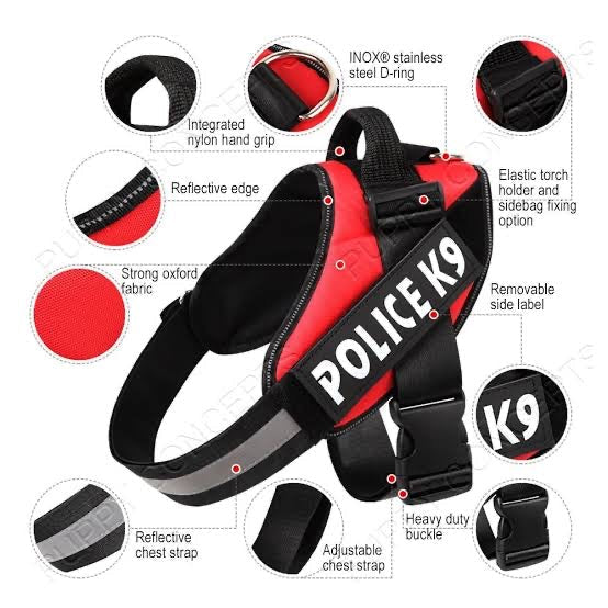 K9 No Pull Adjustable Harness For Dogs – Imported 🐶