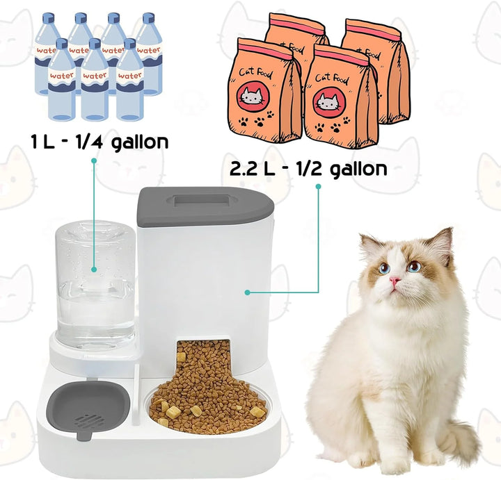 Large Capacity Water & Food Dispenser for Pets