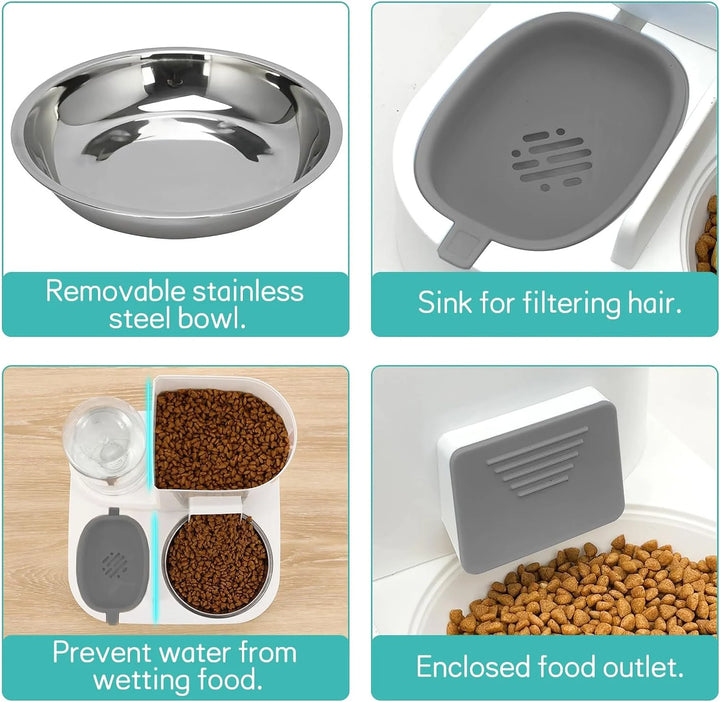 Large Capacity Water & Food Dispenser for Pets