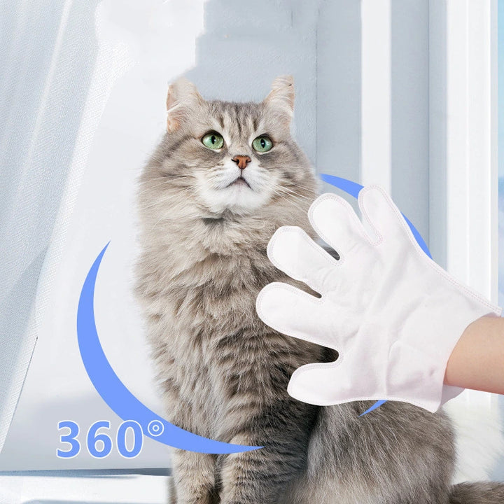 No-Rinse Spa Cleaning Gloves for Pets