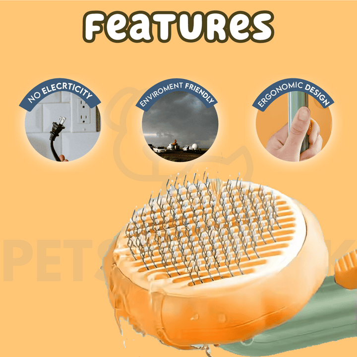 PumpKin Pie Self-Cleaning Brush 🐾