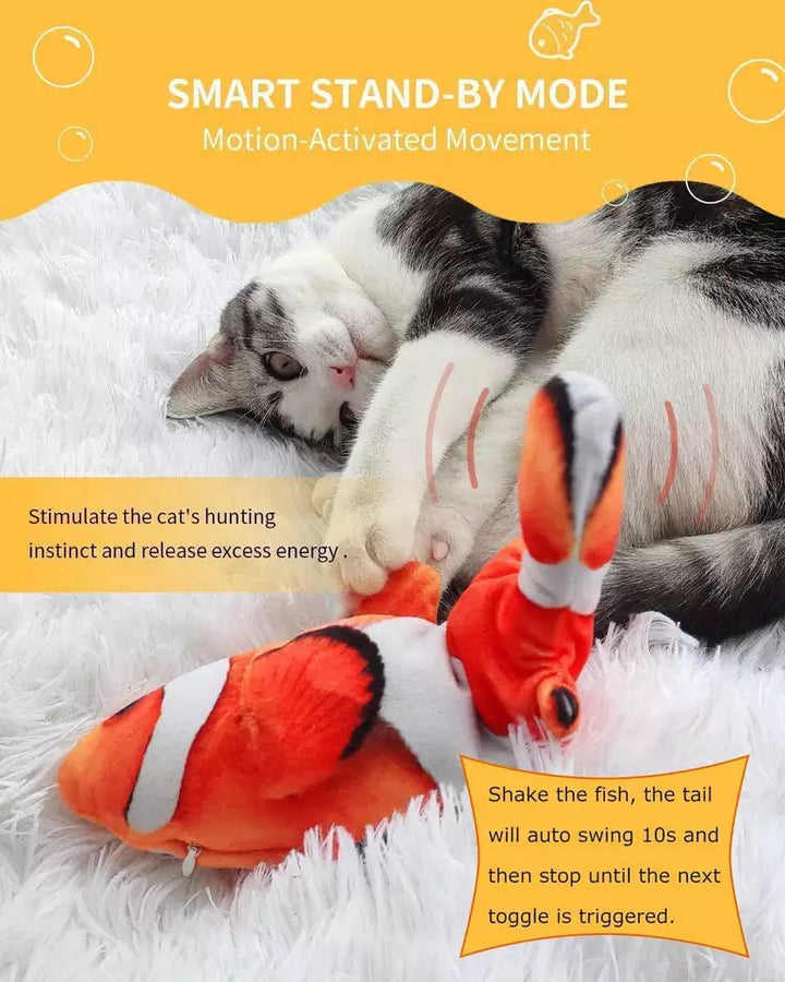 Rechargeable Smart Fish Toy for Cats & Dogs
